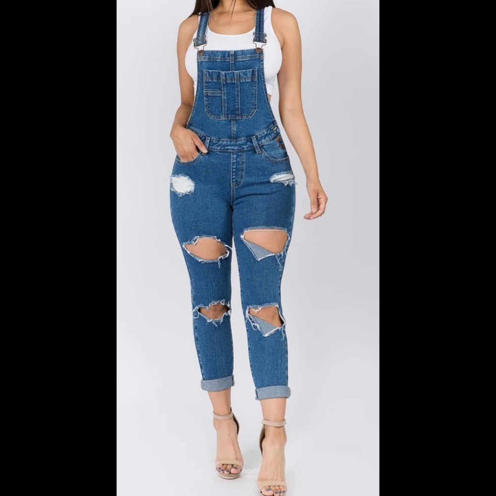 American Bazi ripped Overalls
